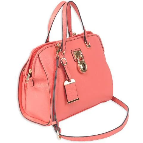 Bulldog Cases Bulldog Satchel Style Purse w/Holster - Coral