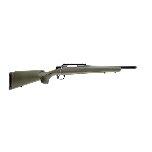 cva-cascade-sr-rifle-308-win-suppressor-ready-primary CVA Cascade SR Rifle .308 Win 4rd Capacity 16.5" Threaded Cerakote Black Barrel OD Green Stock Pic Rail