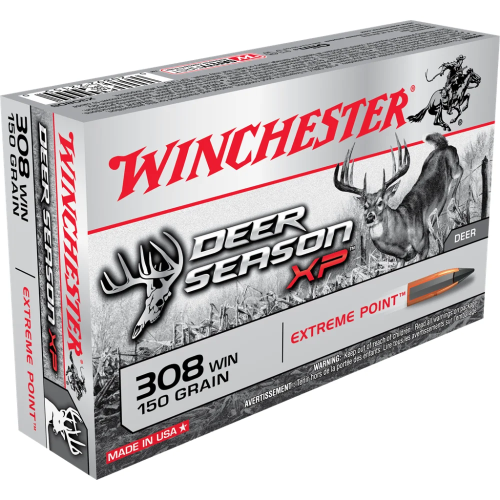 deer-season-xp-308-win-rifle-ammo-primary Winchester Ammunition Winchester Deer Season XP Rifle Ammunition 308 Win 150 gr. PT 2820 fps 20/ct