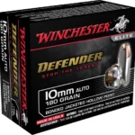 Winchester Ammunition Winchester Defender Handgun Ammunition 10mm Auto 180 gr. 1240 fps 20/ct