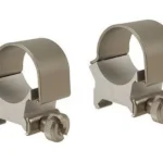 Weaver Detachable Top Mount Aluminum Scope Rings 1" High - Silver