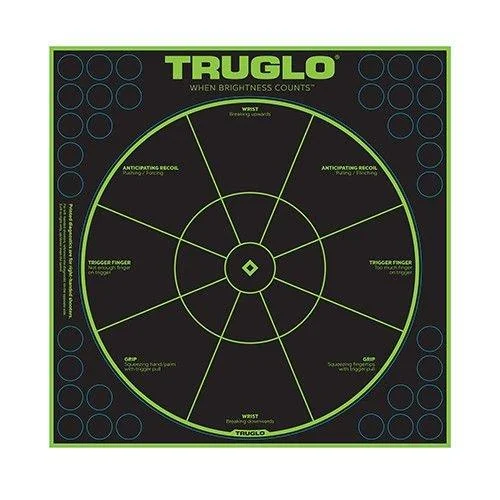 TRUGLO TARGET HANDGUN DIAG 12X12 6PK