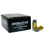 Double Tap Ammunition Double Tap Hardcast Solid Handgun Ammunition .45 Auto(+P) 255gr SWC 875 fps 20/ct