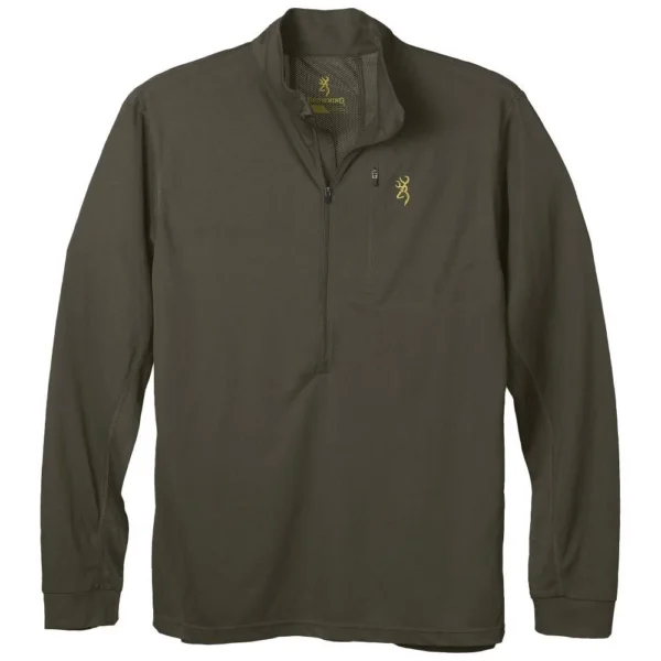 Browning Clothing Browning Early Season 3/4 Zip Shirt Major Brown S