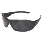 Edge Eyewear Edge Hamel Safety Glasses Black with Black G15 Vapor Shield Lens Thin Temple Frame