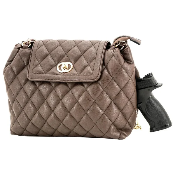 Rugged Rare Cameleon Coco Concealed Carry Purse Brown