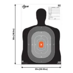 The Allen Company Inc. Allen EZ Aim B27 Pro Silhouette Paper Target 23" x 35" 50/ct - alternate view 2