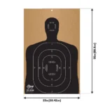 The Allen Company Inc. Allen EZ Aim Silhouette Corrugated Shooting Target B27 23" x 35" - alternate view 4