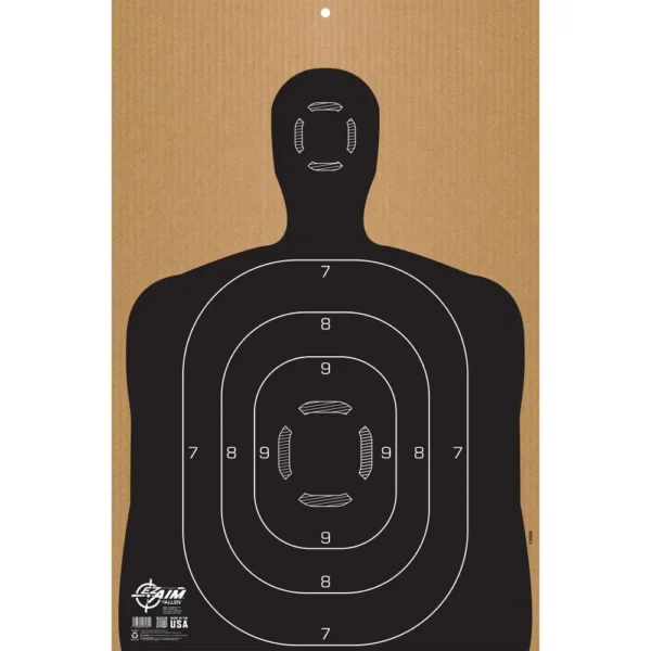 The Allen Company Inc. Allen EZ Aim Silhouette Corrugated Shooting Target B27 23" x 35"