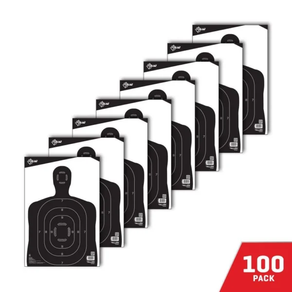 The Allen Company Inc. Allen EZ-Aim Silhouette Paper Shooting Targets 12"W x 18"H Black 100/ct