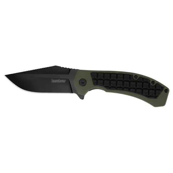 Kershaw Knives Kershaw Faultline Folder Knife 3" Drop Point Blade Olive