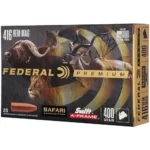 Federal Cartridge Co. Federal Premium Cape-Shok Rifle Ammunition .416 Rem Mag 400 gr SAF 2350 fps - 20/ct - alternate view 2