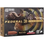 Federal Cartridge Co. Federal Premium Cape-Shok Rifle Ammunition .416 Rem Mag 400 gr SAF 2350 fps - 20/ct - alternate view 3