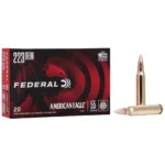 Federal Cartridge Co. Federal Ammo American Eagle Rifle Ammunition .223 Rem 55 gr FMJ 3240 fps 500/rd Case
