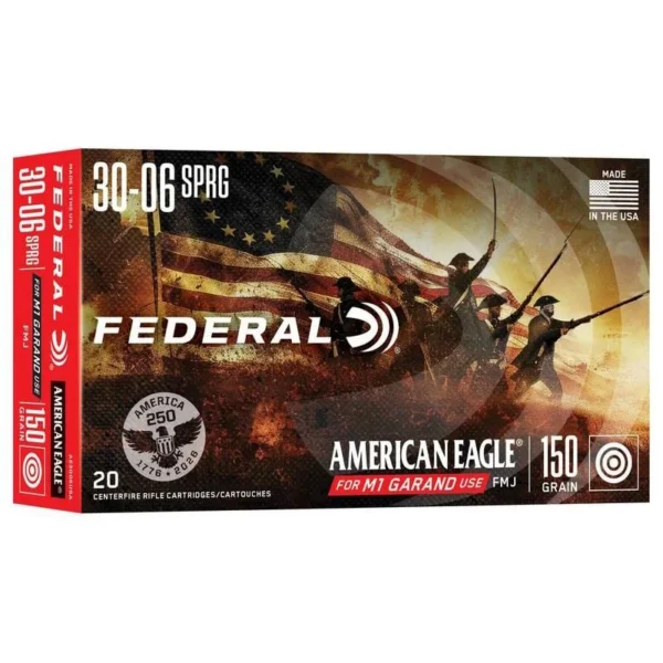 Federal FED 250TH ANV 30-06SPGFLD 150GR FMJ
