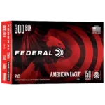 Federal Cartridge Co. Federal American Eagle Rifle Ammunition .300 AAC Blackout 150 gr FMJ-BT 1900 fps 20/ct