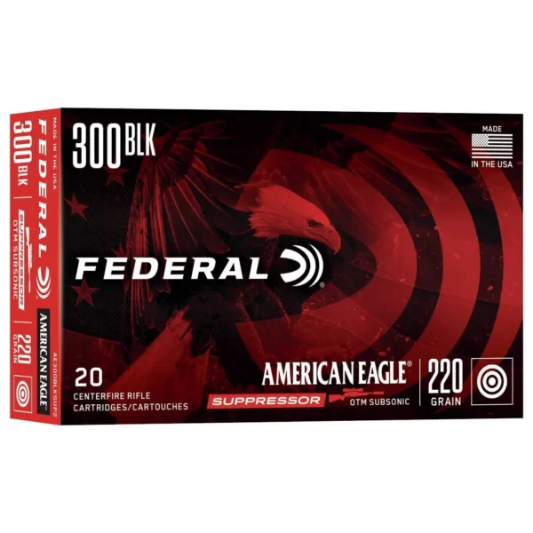 Federal FED AE SUPPRESSOR 300BLK 220GR OT 20