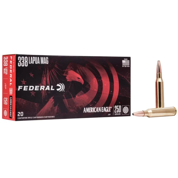 Federal Cartridge Co. Federal American Eagle Rifle Ammunition .338 Lapua Mag 250 gr SP 20/ct