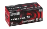Federal Cartridge Co. American Eagle Handgun Ammunition 5.7x28mm 40 gr FMJ 1655 fps 50/ct - alternate view 2