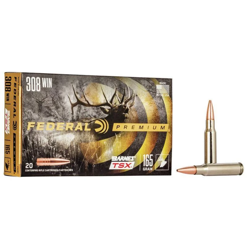 federal-barnes-tsx-hp-308-win-165gr-ammo-primary Federal Cartridge Co. Federal Barnes TSX HP Rifle Ammunition 308 Win 165gr 2650 fps 20/ct