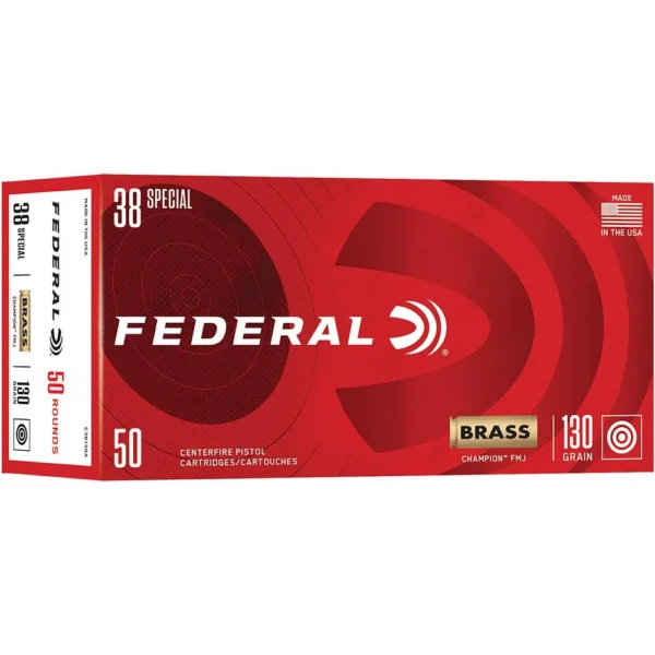 Federal FED CHAMP 38SPL 130GR FMJ 50/1000
