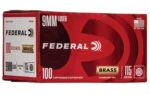 Federal Cartridge Co. Federal Champion Training Handgun Ammunition 9mm Luger 115 gr FMJ 1125 fps 100/ct - alternate view 2
