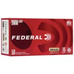 Federal FED CHAMP 9MM 115GR FMJ BRS 50/1000