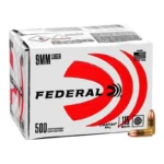 Federal Cartridge Co. Federal Champion Training Handgun Ammunition 9mm Luger 115 gr FMJ 1125fps 500/ct (Bulk)