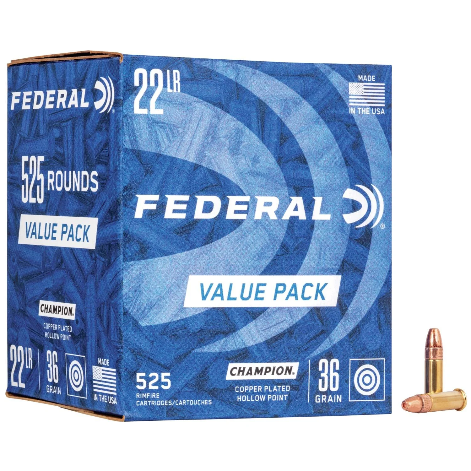 federal-champion-rimfire-ammunition-22-lr-primary Federal Cartridge Co. Federal Champion Rimfire Ammunition .22 LR 36 gr CPHP 1260 fps 525/ct