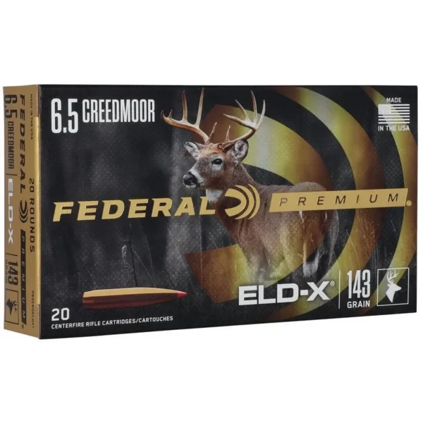 Federal Cartridge Co. Federal Premium ELD-X Rifle Ammo 6.5 Creedmoor 143 gr 2700 fps 20/ct