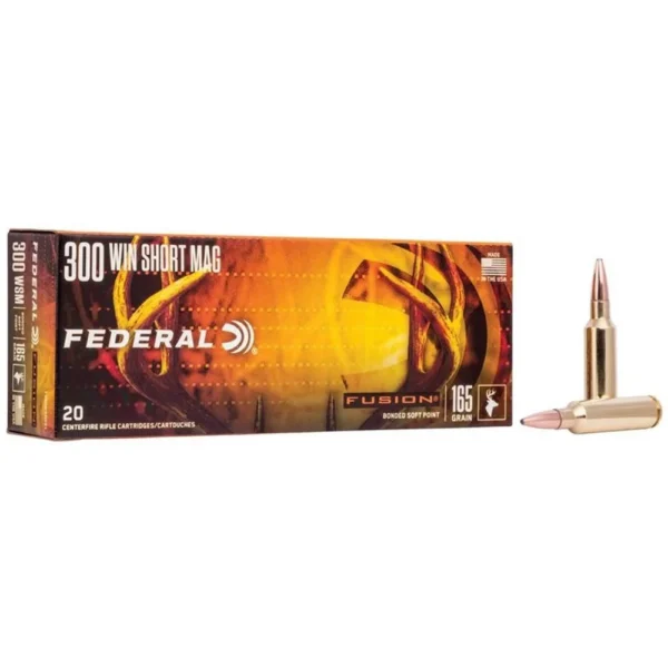 Federal Cartridge Co. Federal Fusion Rifle Ammunition .300 WSM 165 gr BTSP 3080 fps - 200/Case (10-20/ct Boxes)