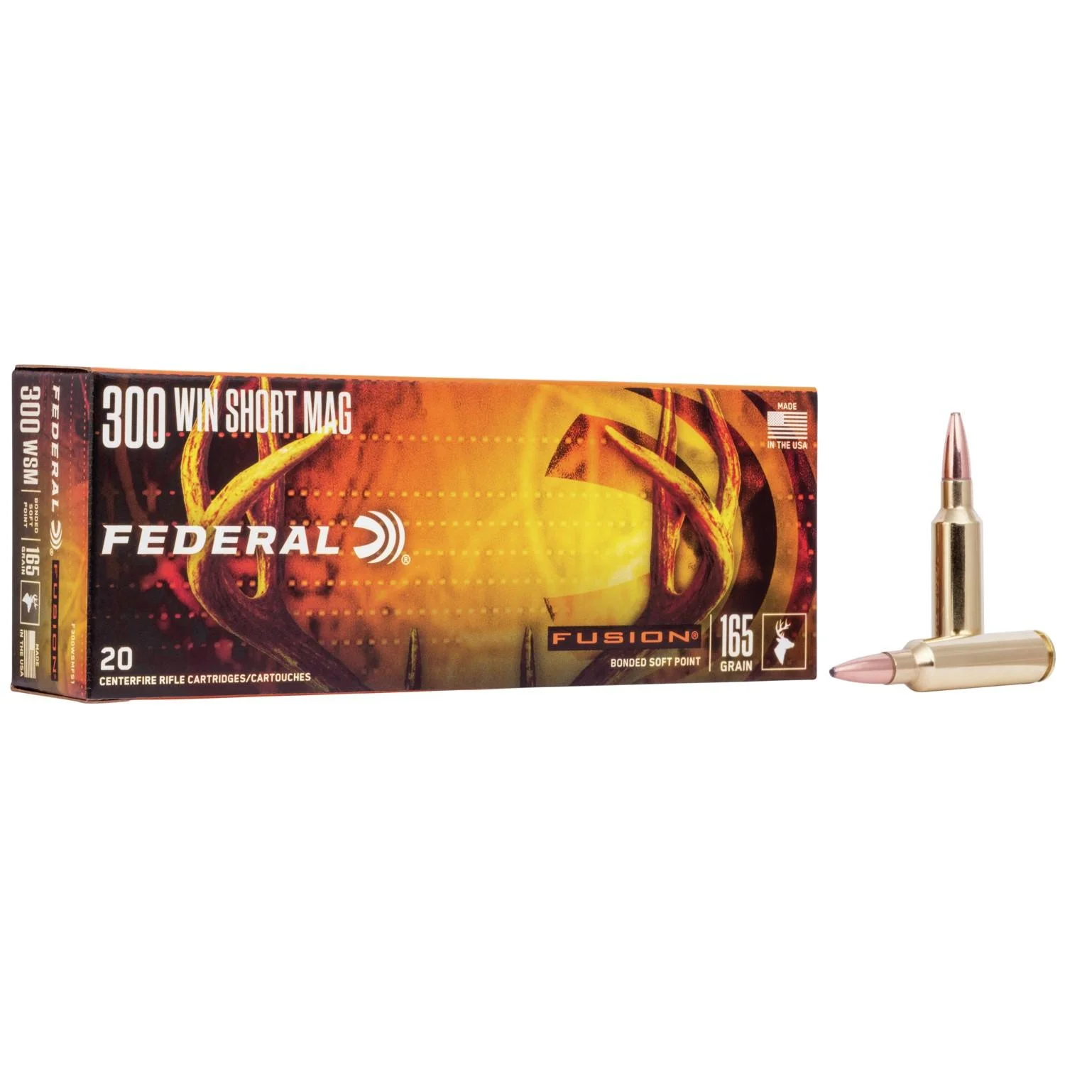 federal-fusion-300-wsm-ammo-primary Federal Cartridge Co. Federal Fusion Rifle Ammunition .300 WSM 165 gr BTSP 3080 fps - 20/ct