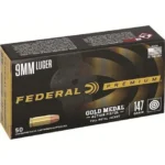 Federal Cartridge Co. Federal Gold Medal Action Pistol 9mm Luger 147gr FMJ 900 fps 50/ct