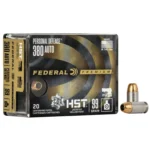 Federal Cartridge Co. Federal Personal Defense HST Handgun Ammunition .380 Auto 99gr JHP 935 fps 20/ct