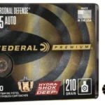 Federal Cartridge Co. Federal Personal Defense Hydra-Shok Deep Handgun Ammuniton .45 ACP 210 gr HSD 980 fps 20/ct