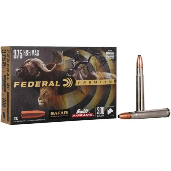 Federal Cartridge Co. Federal Premium Cape-Shok Rifle Ammunition .375 H&H 300 gr SAF 2450 fps - 20/ct