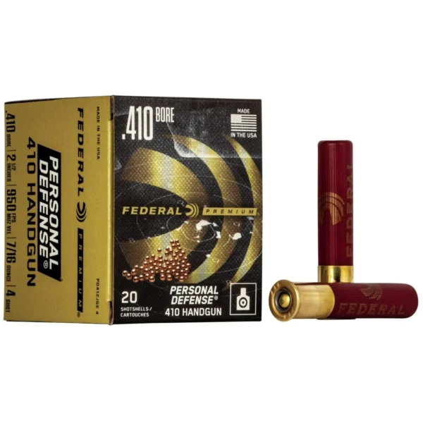 Federal Cartridge Co. Federal Premium Personal Defense Shotshells.410 ga 2 1/2" 7/16 oz #4 950 fps 20/ct