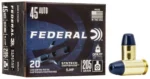 Federal Cartridge Co. Federal Syntech Defense Handgun Ammunition .45 ACP 205gr SJHP 970 fps 50/ct - alternate view 3