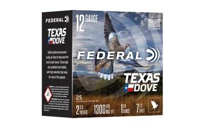 Federal FED TX DOVE 12GA 2.75" 1 1/8OZ #7.5