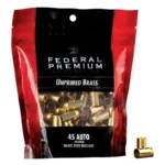 Federal Cartridge Co. Federal Premium Unprimed Brass Handgun Cartridge Cases 100/ct .45 Auto