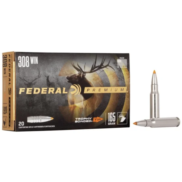 Federal Cartridge Co. Federal Premium Vital-Shok Rifle Ammunition .308 Win 165 gr TBT 2700 fps - 20/ct