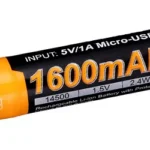 FENIX 1600MAH USB 14500 RCHRGBL BAT