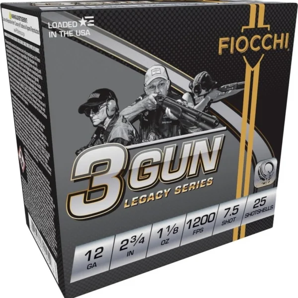 Fiocchi Ammunition Fiocchi 3 Gun Match Shotshells 12ga 2-3/4" 1-1/8oz 1200 fps #7.5 25/ct