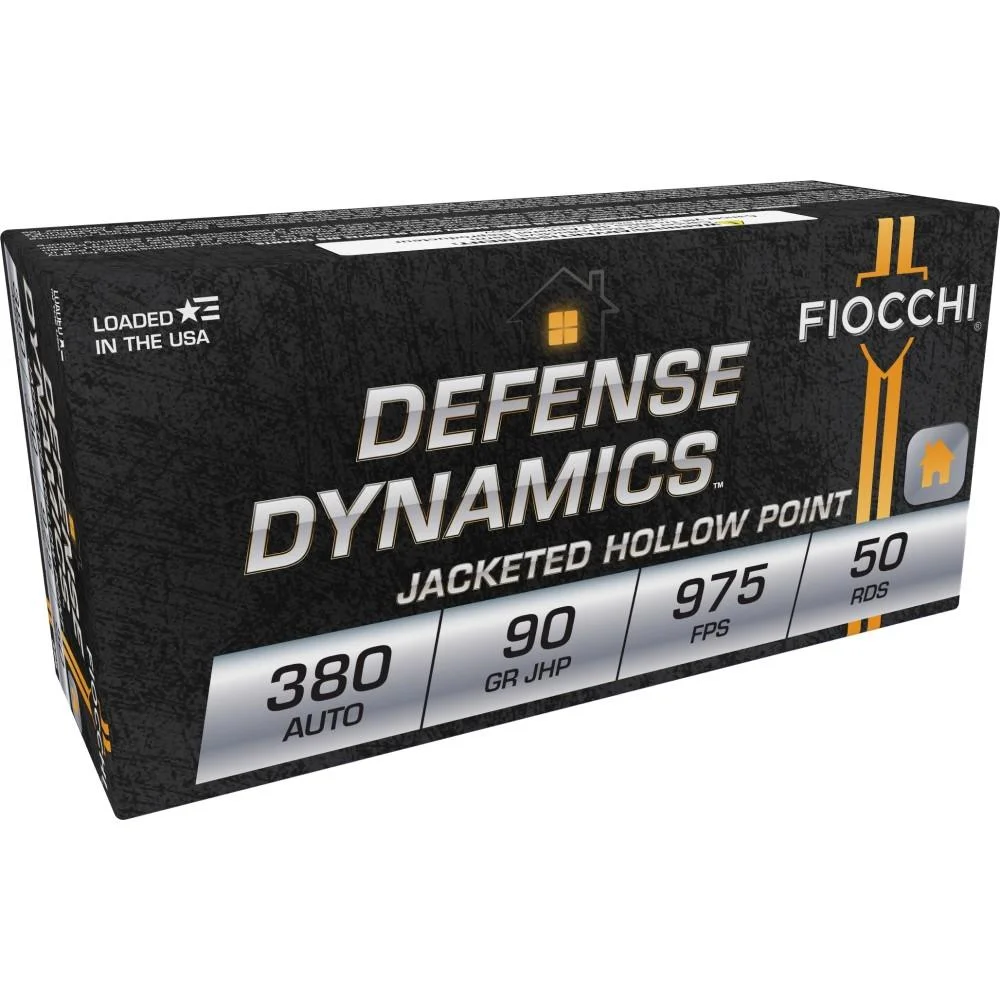 fiocchi-380-acp-90gr-jhp-pistol-ammunition-primary-1 Fiocchi Ammunition 380 Auto 90 Grain Jacketed Hollow Point 50 Round Box