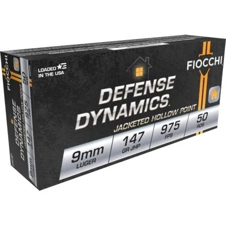 fiocchi-9mm-luger-147-gr-jhp-ammo-primary Fiocchi Ammunition 9mm 147 Grain Jacketed Hollow Point 50 Round Box