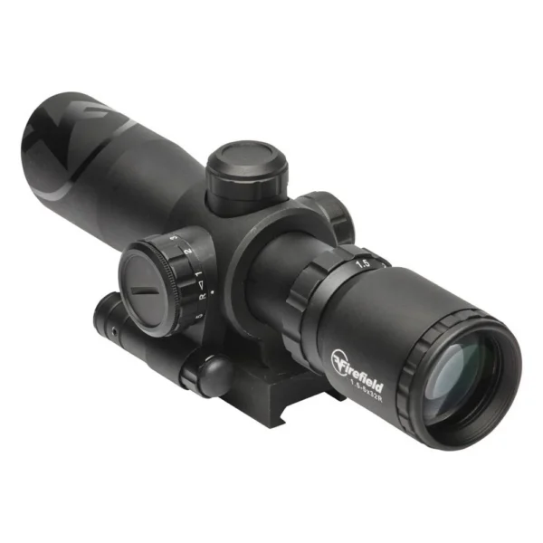 Sellmark Corporation Firefield Barrage Riflescope with Red Laser - 1.5-5x32 Illuminated Mil-Dot Reticle Black Matte