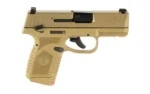 FN USA FN Reflex MS Handgun 9mm Luger 11rd (1) & 15rd (1) Magazines 3.3" Barrel FDE - alternate view 7