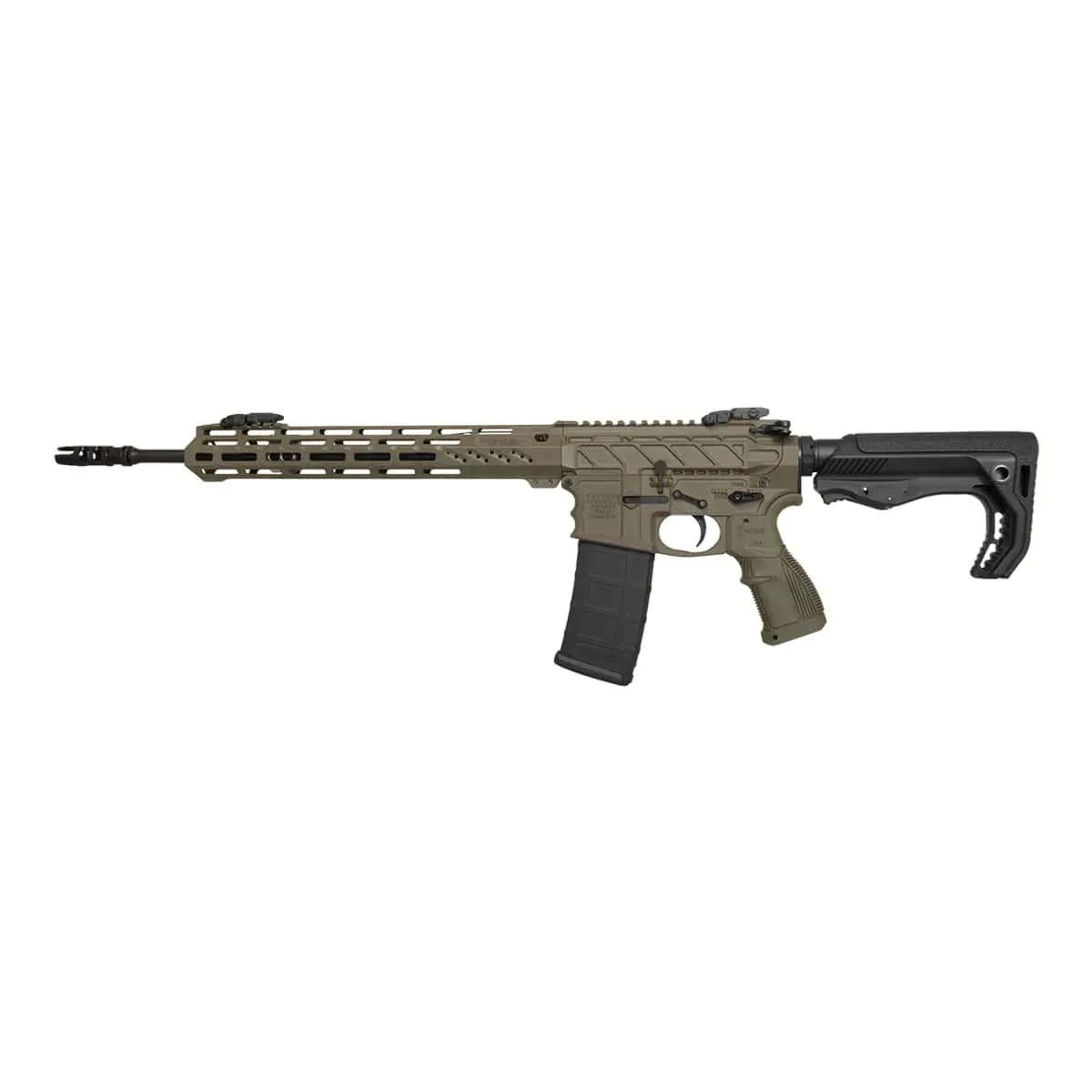 fostech-stealth-lightning-rifle-556-30rd-mag-16-primary Fostech Stealth Lightning Rifle 5.56mm 30rd Magazine 16" Barrel 13" Rail Echo AR II Trigger OD Green