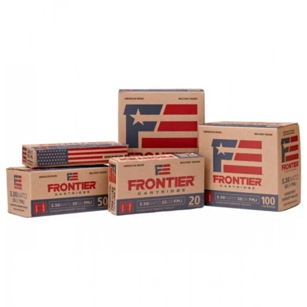 Frontier Cartridge Hornady Frontier NATO Rifle Ammunition 5.56X45 NATO 62 gr FMJ 3060 fps 500/ct Case (25-20/ct)