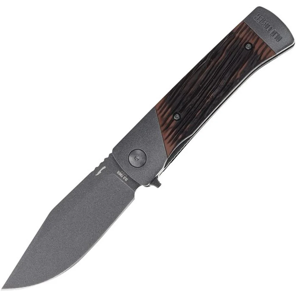 frontier-manual-folding-knife-clip-point-blade-rosewood-primary Battenfeld Knives Old Timer Frontier Manual Folding Knife 3-3/4" Clip Point Blade Rosewood